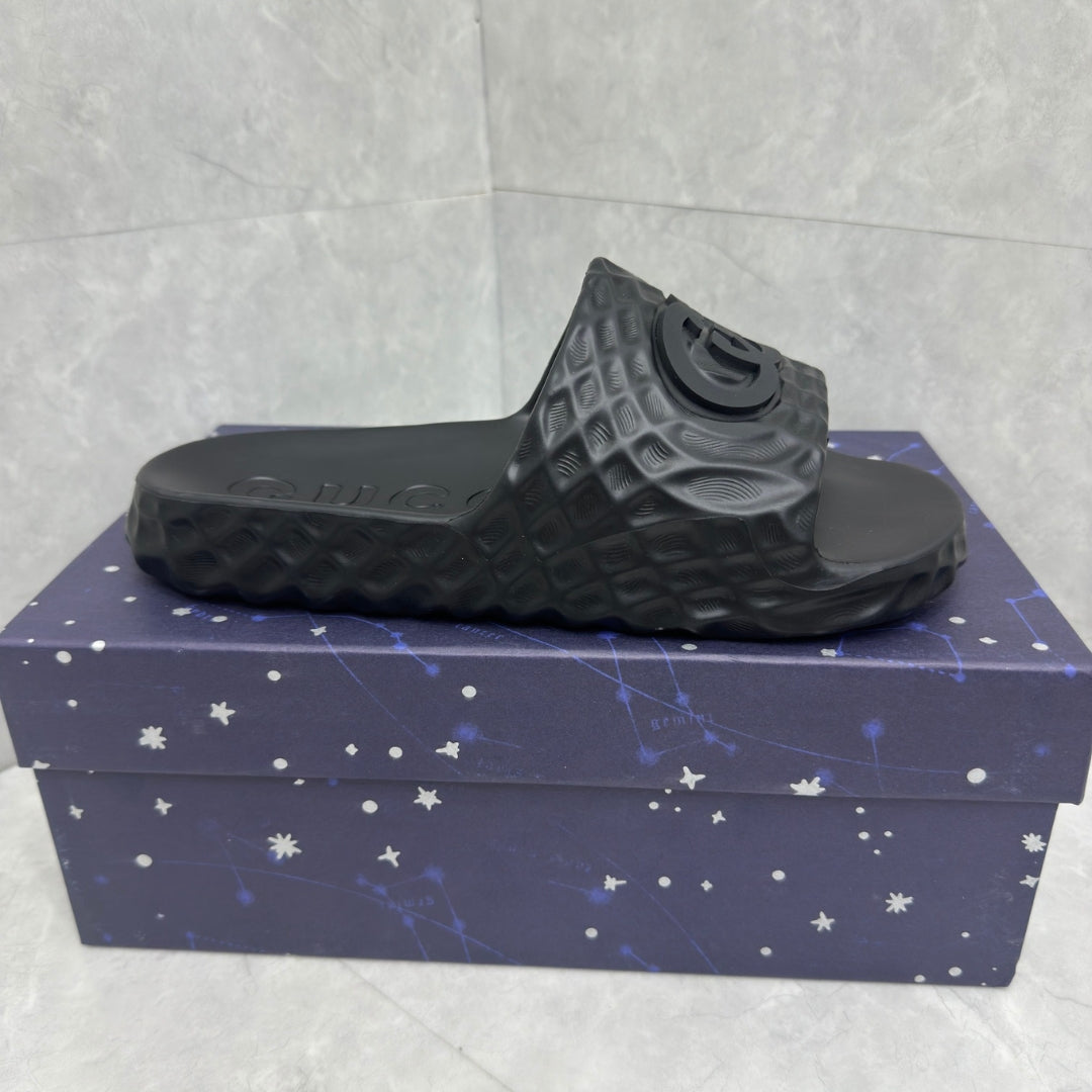 Chinelo GG Slide Interlocking Preto G