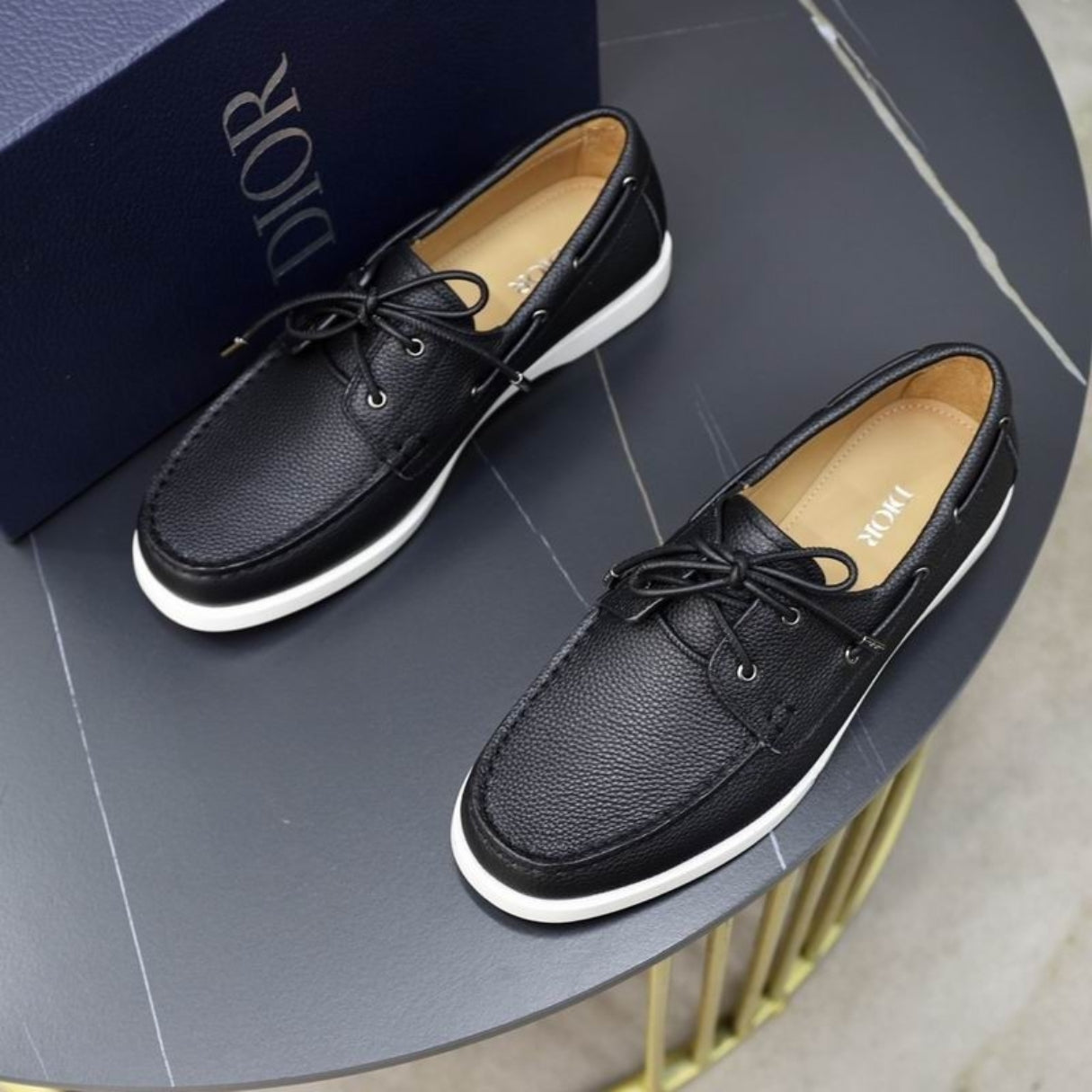 Mocassim Dio Couro Preto
