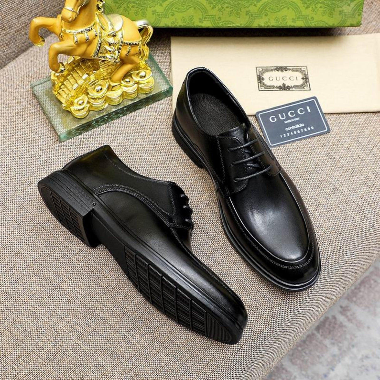 Sapato GG Social Couro Preto Modern