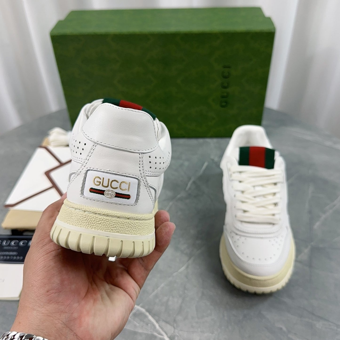 Tenis GG Re-Web Branco