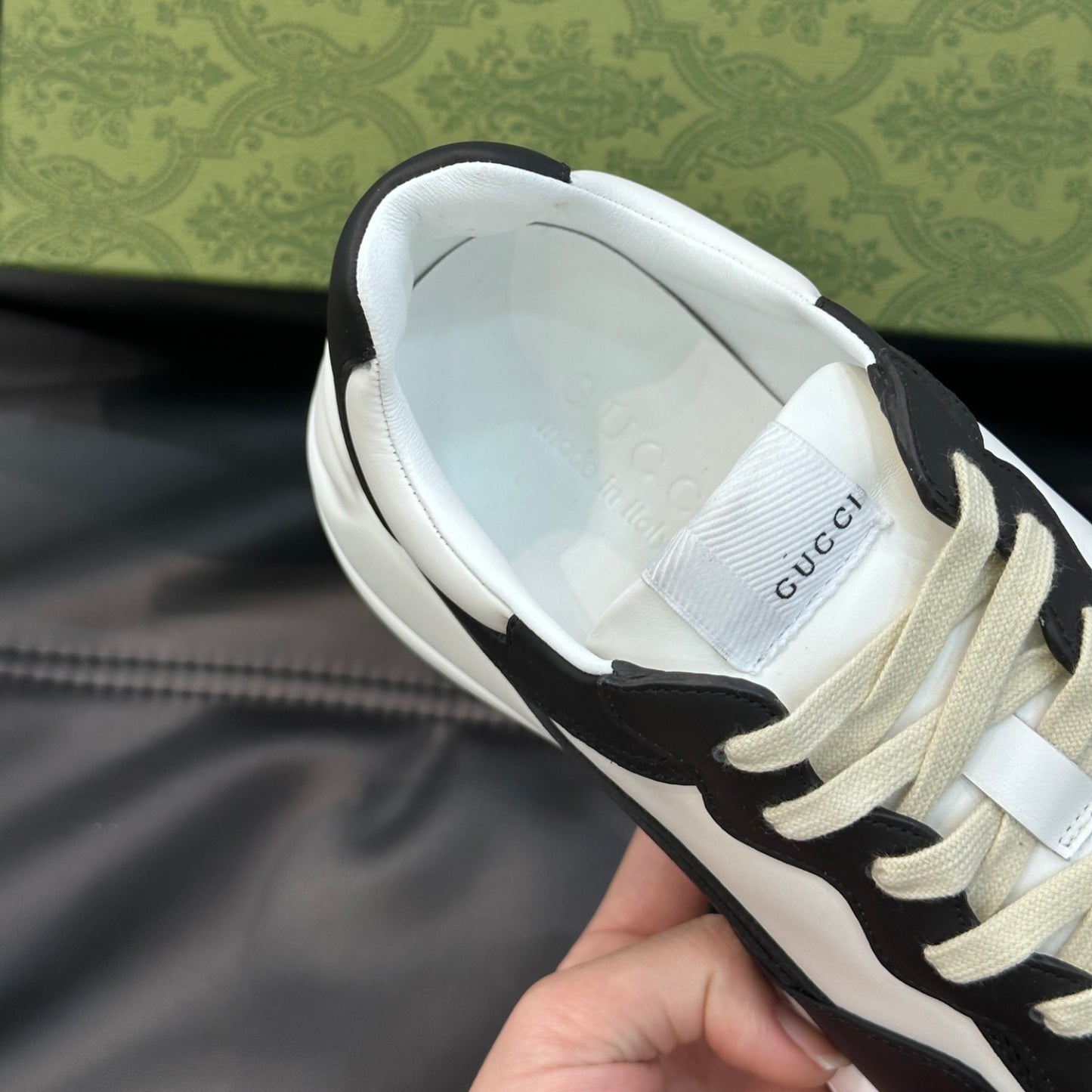 Tenis GG Rhyton Preto e Branco