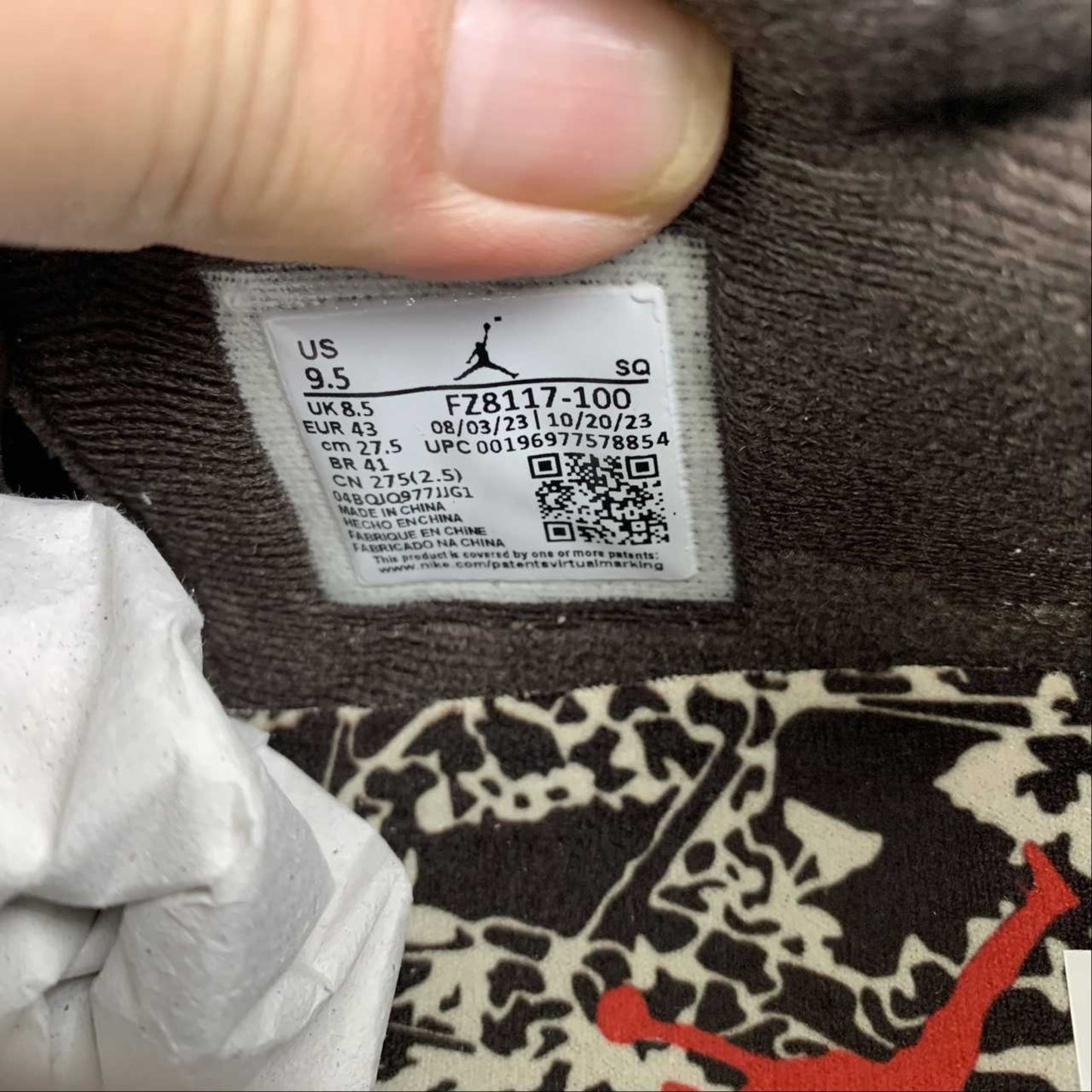 Tênis Travis Scott x AJ Jumpman Jack TR Sail