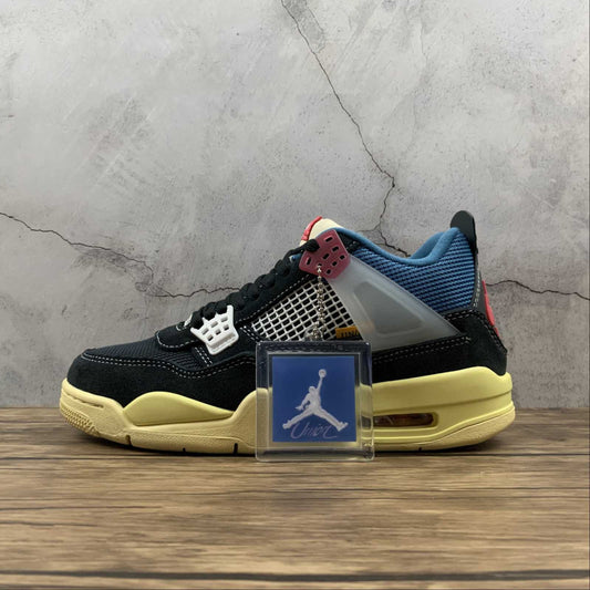 Tênis LA Union x AJ4 Off Noir