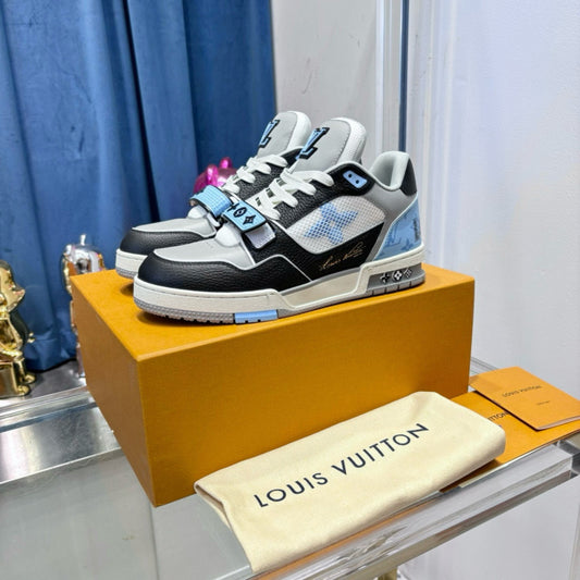 Tênis Lv Trainer Azul com Preto