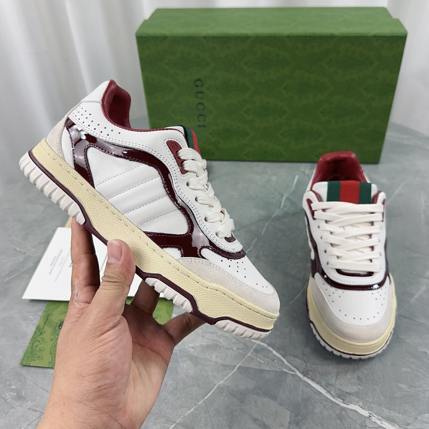 Tenis GG Re-Web Vinho