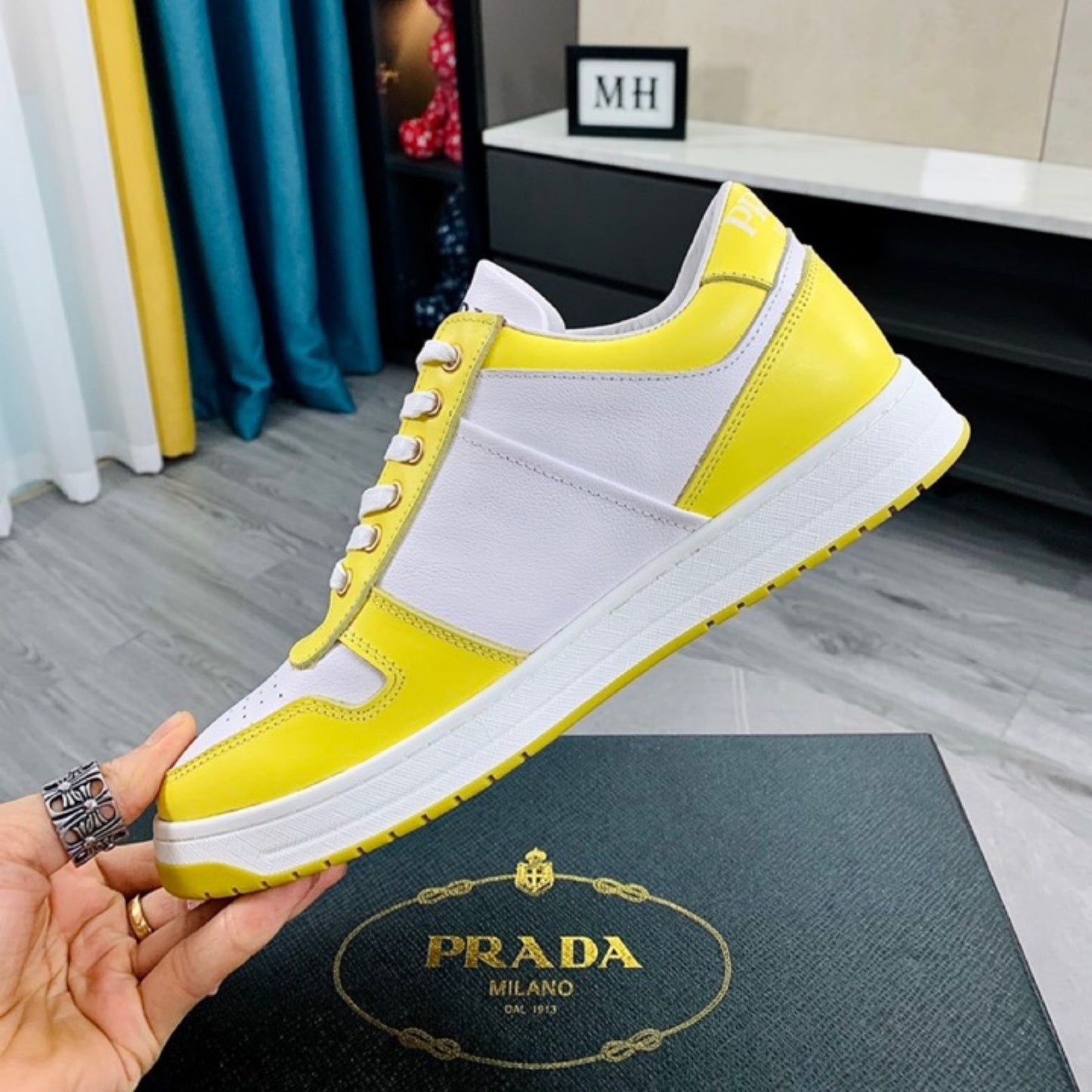 Tênis PD Downtown Amarelo com Branco