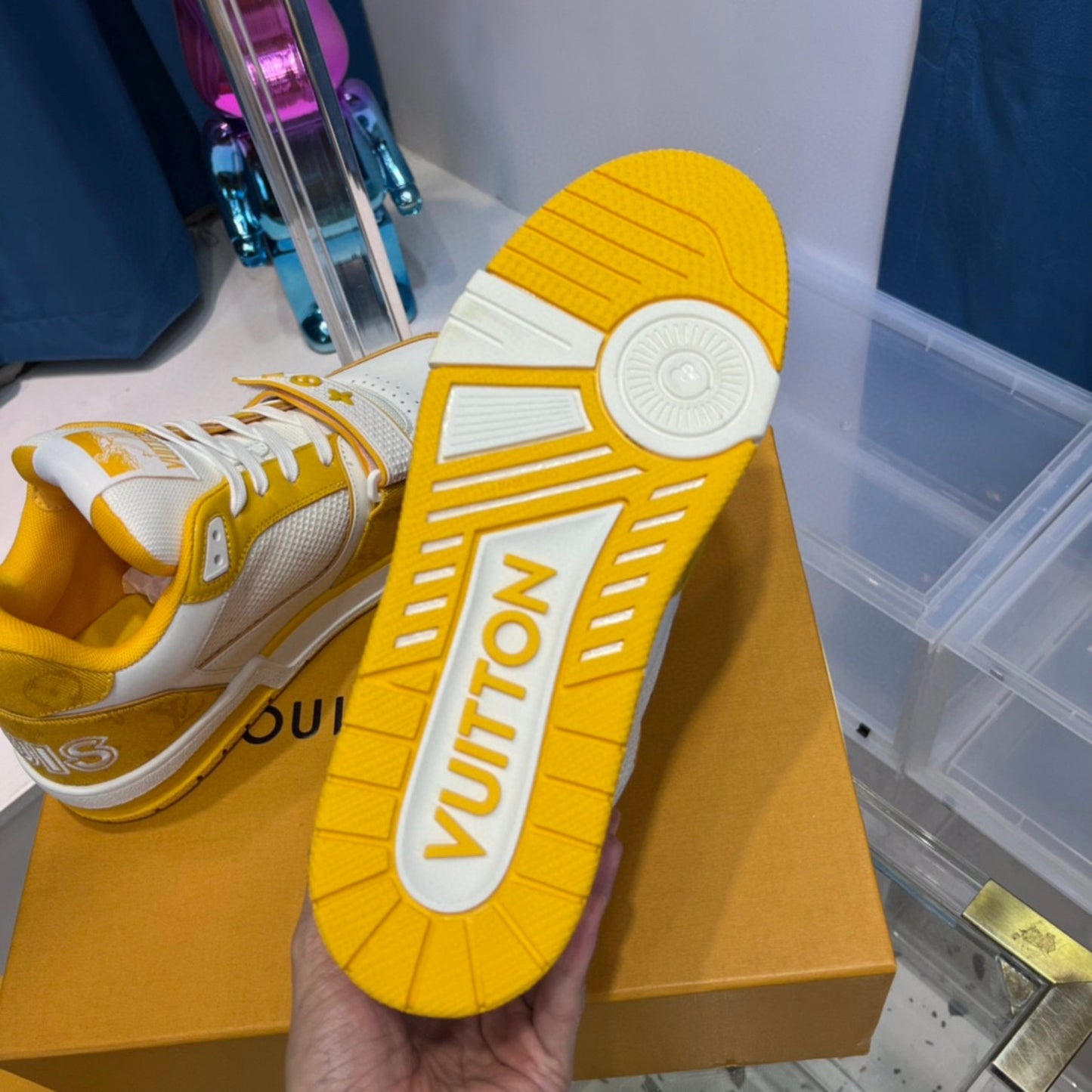 Tênis Lv Trainer Amarelo
