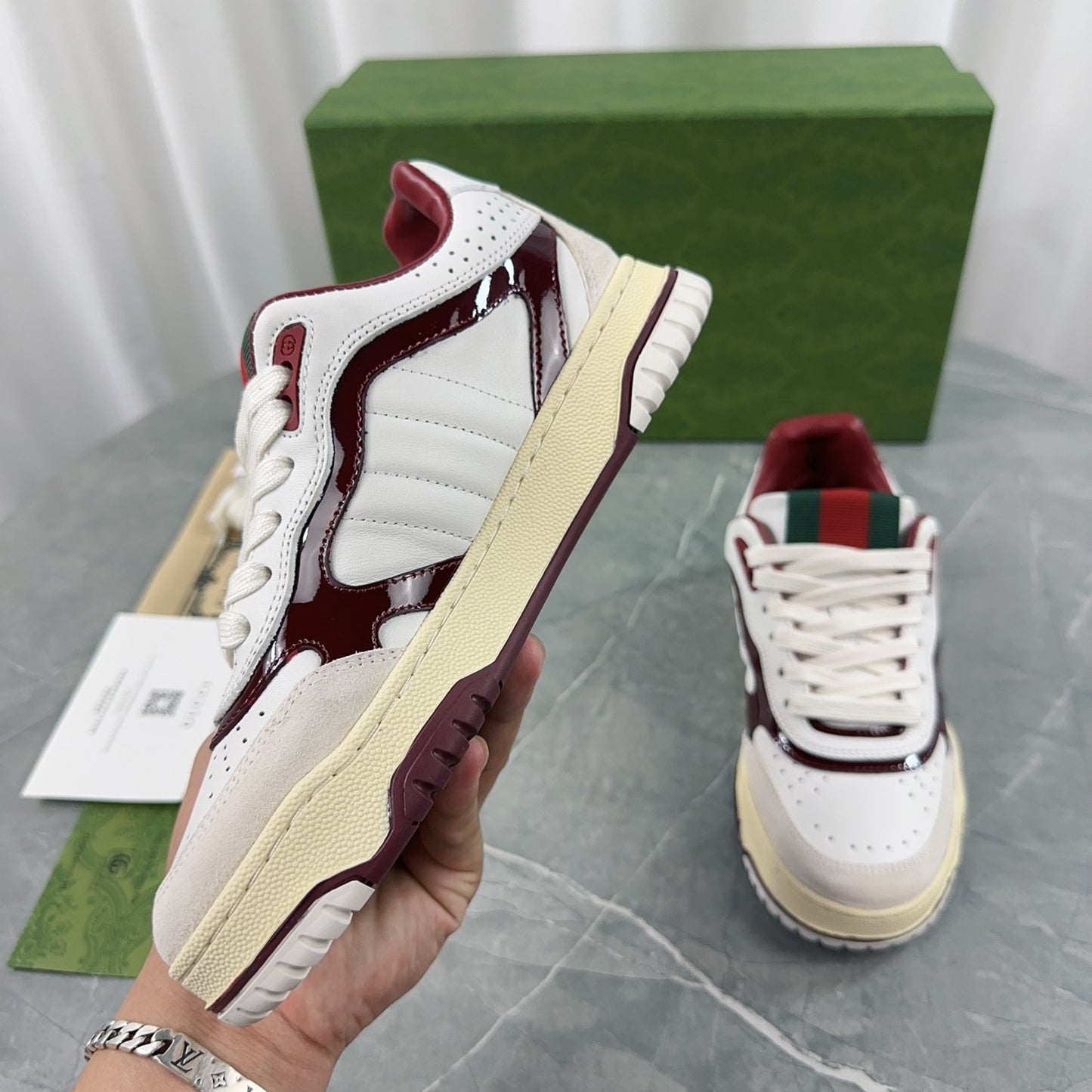 Tenis GG Re-Web Vinho