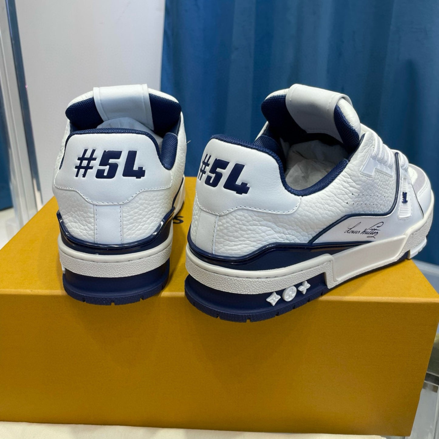Tenis LV trainer #54 Branco com Azul