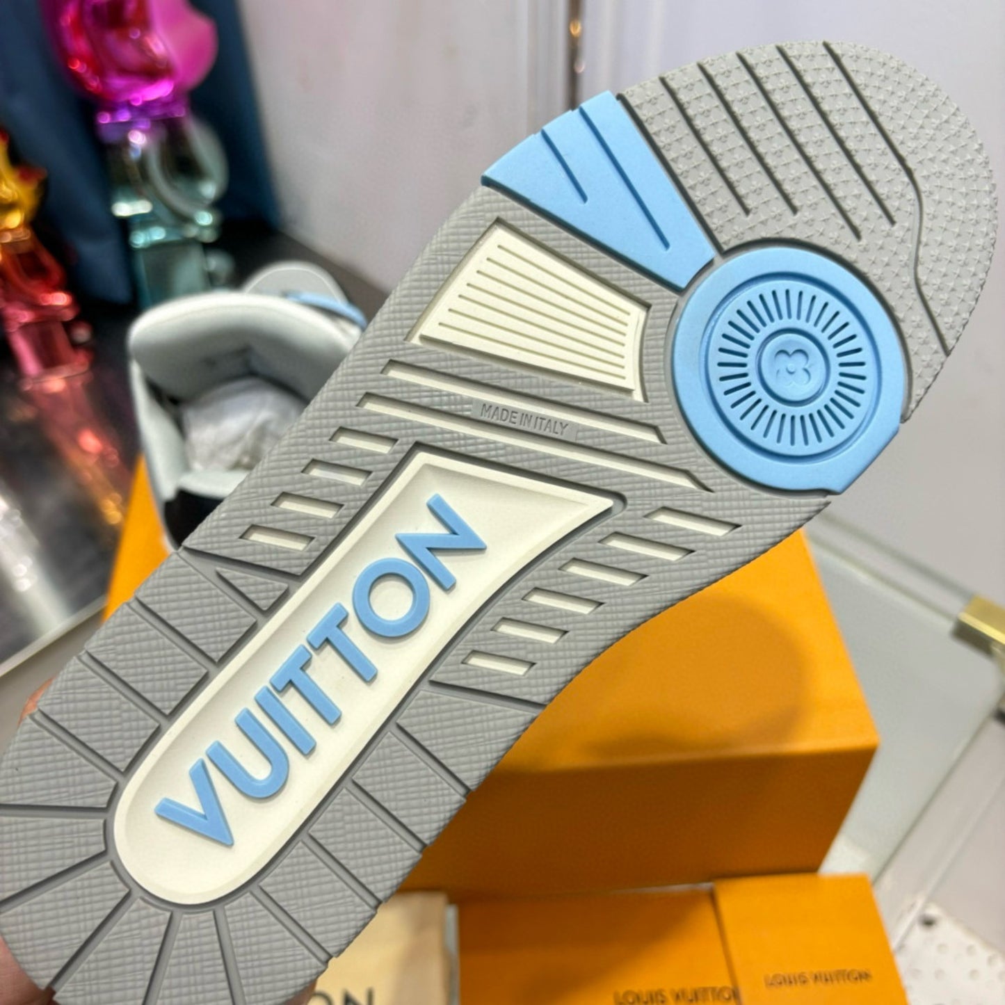 Tênis Lv Trainer Azul com Preto