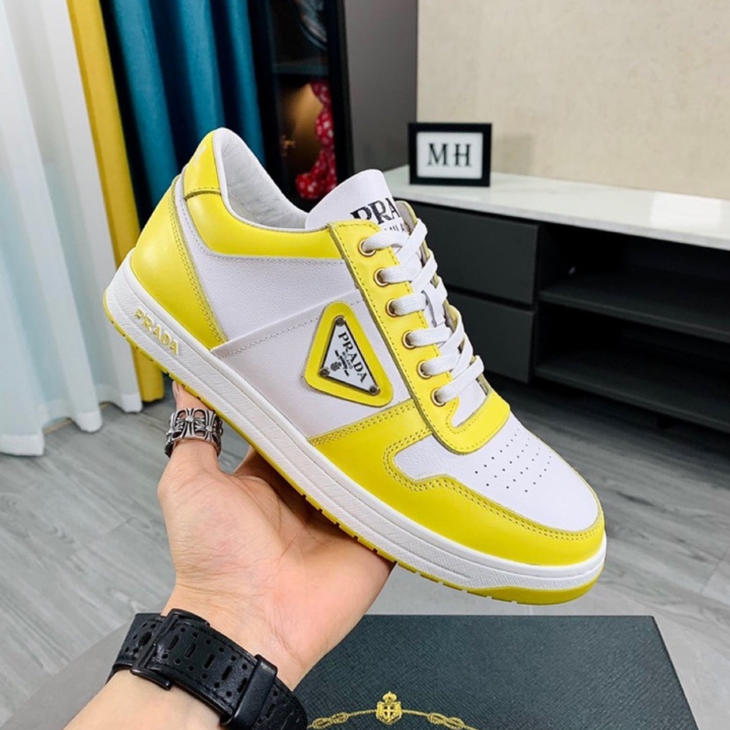 Tênis PD Downtown Amarelo com Branco