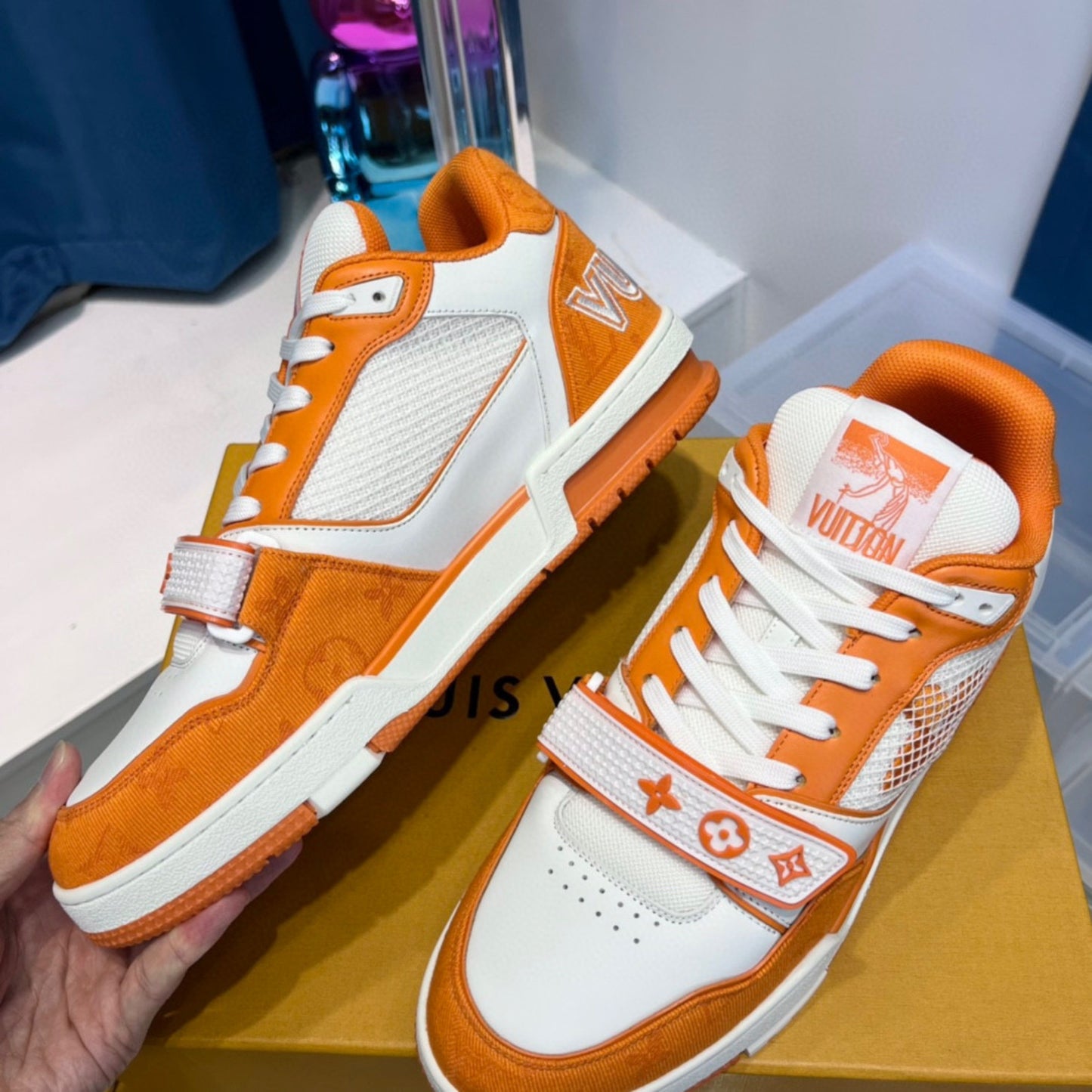 Tênis Lv Trainer Laranja
