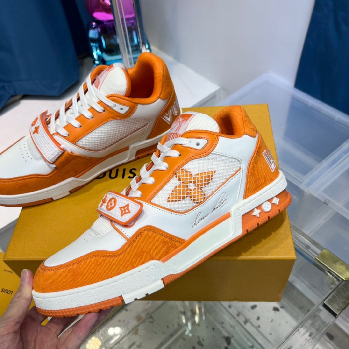 Tênis Lv Trainer Laranja