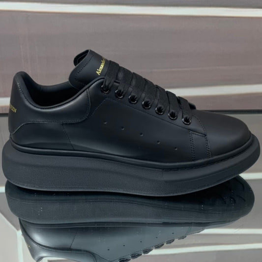 Tênis A Mcq Oversized Couro Preto #3