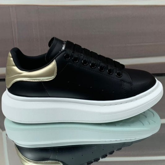 Tênis A Mcq Oversized Couro Preto #2